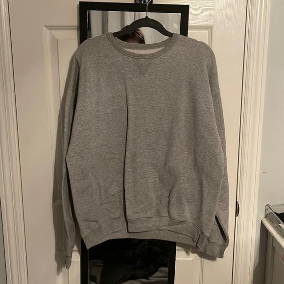 colour: gray, size: large, brand: hanes - Picture 1 of 2